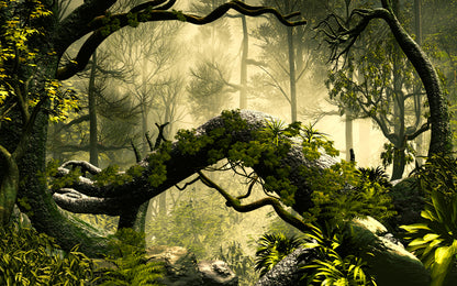 Stunning Deep Forest Print 100% Australian Made