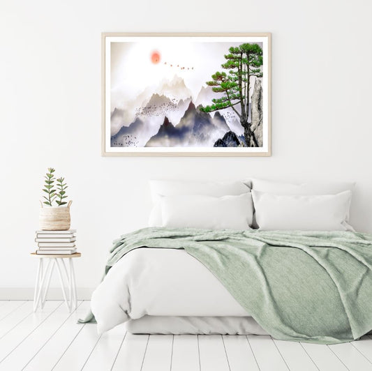 Nature Landscape Painting Home Decor Premium Quality Poster Print Choose Your Sizes