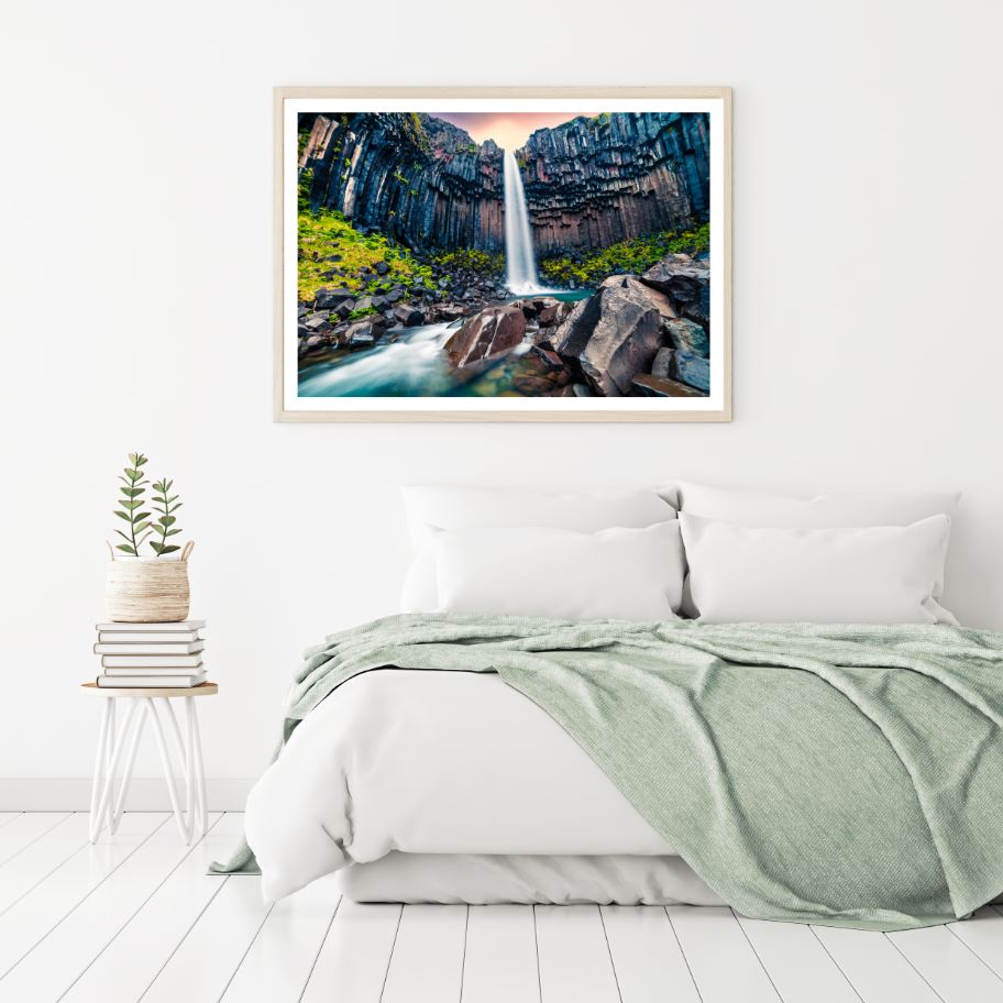Waterfall Scenery Photograph Home Decor Premium Quality Poster Print Choose Your Sizes