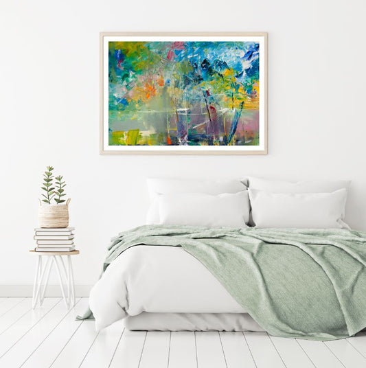Colorful Abstract Oil Painting Home Decor Premium Quality Poster Print Choose Your Sizes