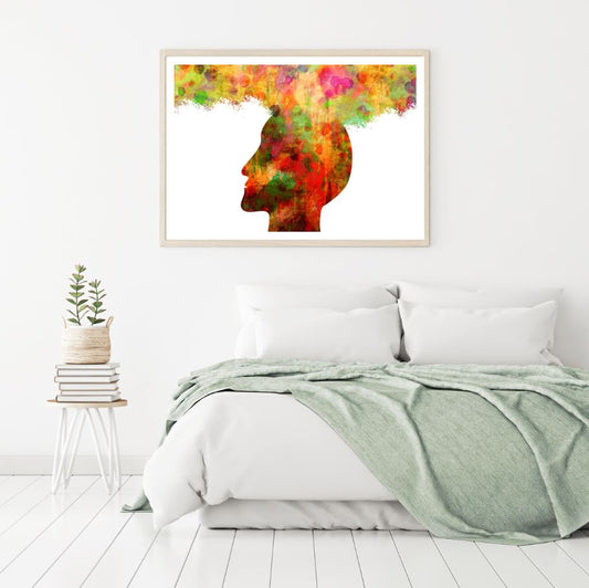 Human Head Abstract Colorful Art Home Decor Premium Quality Poster Print Choose Your Sizes