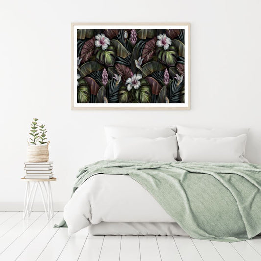 Colorful Flowers Watercolor Paint Home Decor Premium Quality Poster Print Choose Your Sizes