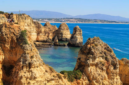 Rock Mountains & Sea Scenery Photograph Home Decor Premium Quality Poster Print Choose Your Sizes