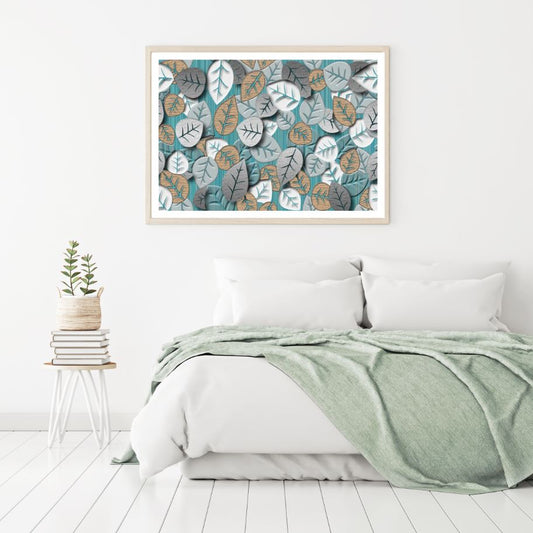 Colorful Leaves Fractal 3D Design Home Decor Premium Quality Poster Print Choose Your Sizes