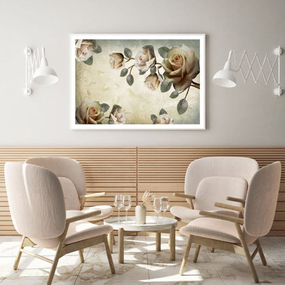 Rose Flowers Digital Art Design Home Decor Premium Quality Poster Print Choose Your Sizes