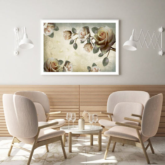 Rose Flowers Digital Art Design Home Decor Premium Quality Poster Print Choose Your Sizes