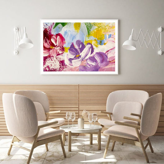 Colorful Abstract Floral Design Home Decor Premium Quality Poster Print Choose Your Sizes