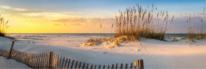 Panoramic Canvas Beach View from the Shore High Quality 100% Australian made wall Canvas Print ready to hang