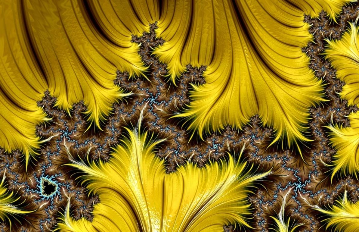 Gold & Brown Abstract Fractal Art Home Decor Premium Quality Poster Print Choose Your Sizes