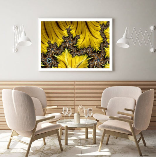 Gold & Brown Abstract Fractal Art Home Decor Premium Quality Poster Print Choose Your Sizes