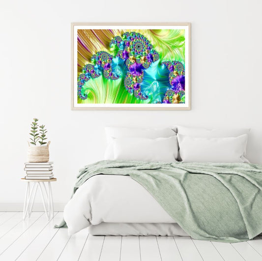 Colorful Abstract Fractal Design Home Decor Premium Quality Poster Print Choose Your Sizes