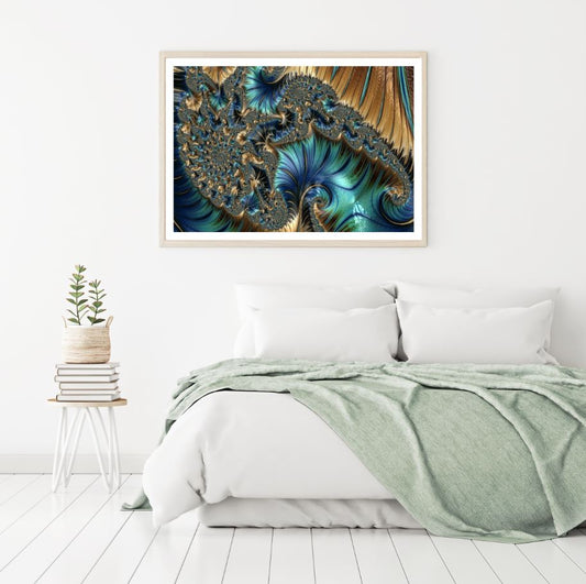 Colorful Abstract Fractal Design Home Decor Premium Quality Poster Print Choose Your Sizes