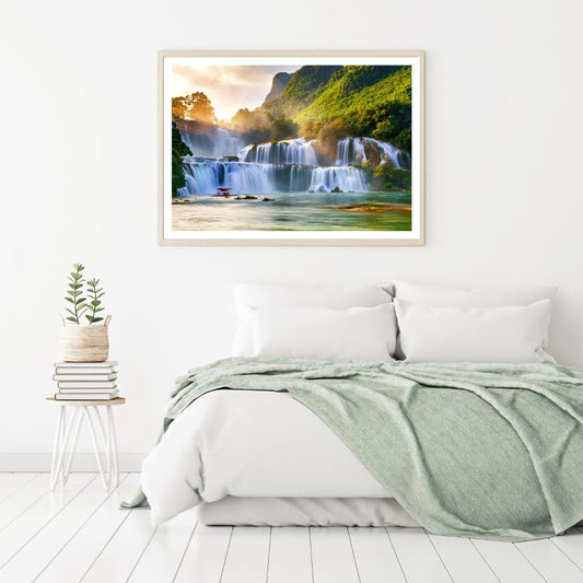 Waterfall Scenery Photograph Home Decor Premium Quality Poster Print Choose Your Sizes