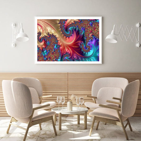 Colorful Abstract Fractal Design Home Decor Premium Quality Poster Print Choose Your Sizes