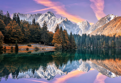 Lake & Forest Sunset Scenery View Home Decor Premium Quality Poster Print Choose Your Sizes