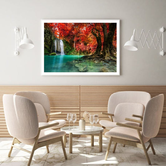 Stunning Waterfall Photograph Home Decor Premium Quality Poster Print Choose Your Sizes