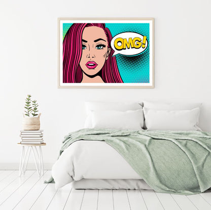 Girl Portrait Pop Art Home Decor Premium Quality Poster Print Choose Your Sizes