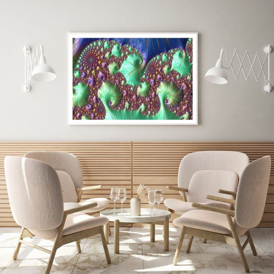 Colorful Abstract Fractal Design Home Decor Premium Quality Poster Print Choose Your Sizes