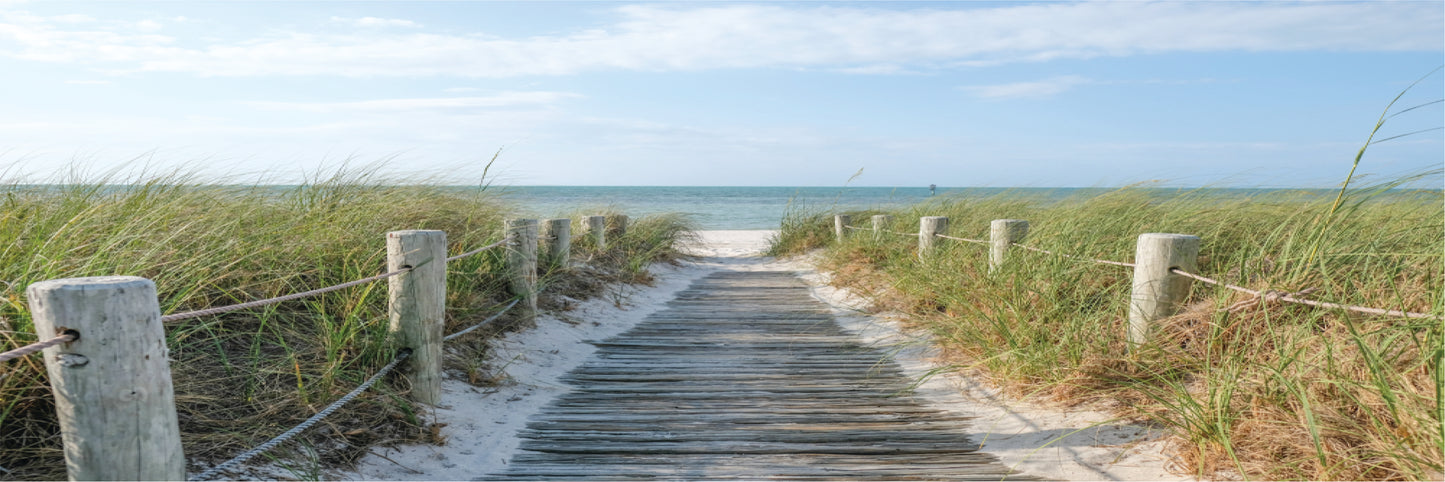 Panoramic Canvas Road to Beach High Quality 100% Australian made wall Canvas Print ready to hang