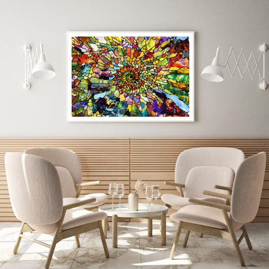 Colorful Glass Mosaic Design Home Decor Premium Quality Poster Print Choose Your Sizes