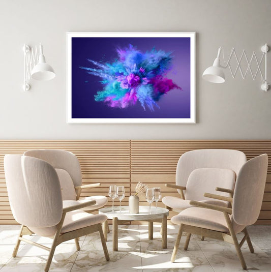 Colorful Paint Bomb Photograph Home Decor Premium Quality Poster Print Choose Your Sizes