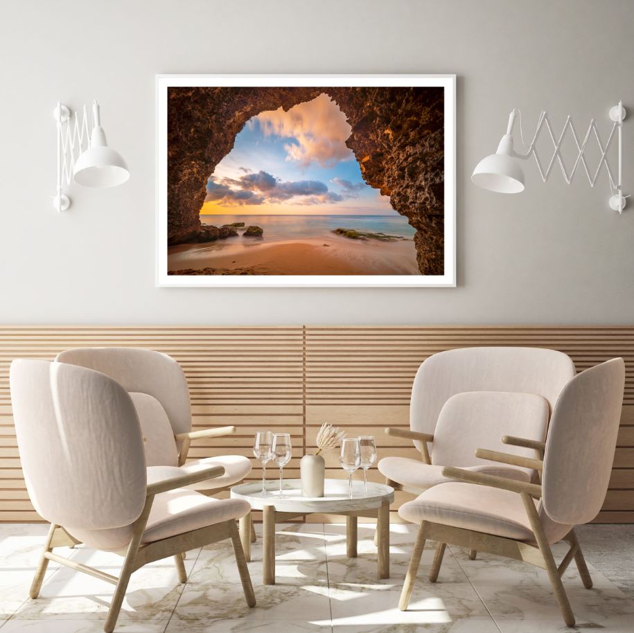 Sea Cave Scenery View Photograph Home Decor Premium Quality Poster Print Choose Your Sizes