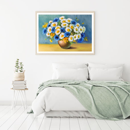 Flower Vase Oil Painting Home Decor Premium Quality Poster Print Choose Your Sizes