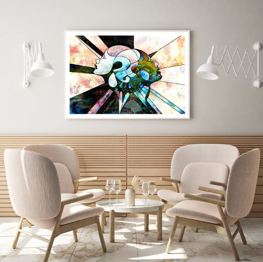 Colorful Faces Abstract Design Home Decor Premium Quality Poster Print Choose Your Sizes