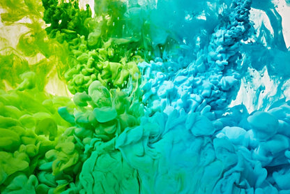 Green & Blue Smoke Abstract Home Decor Premium Quality Poster Print Choose Your Sizes