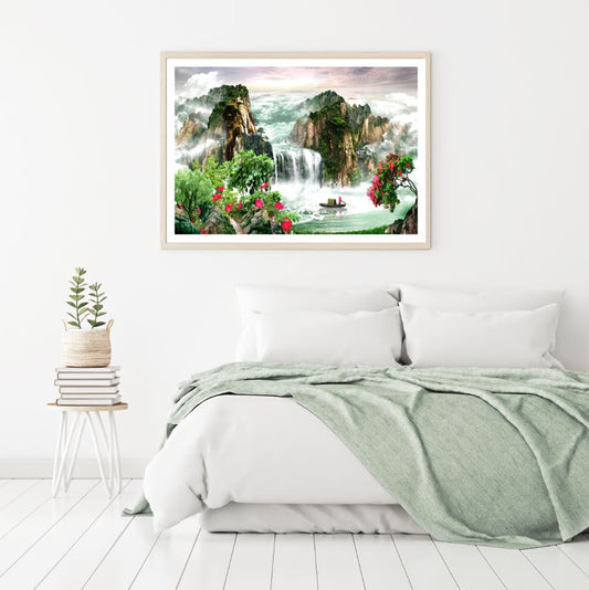 Nature Landscape Watercolor Paint Home Decor Premium Quality Poster Print Choose Your Sizes