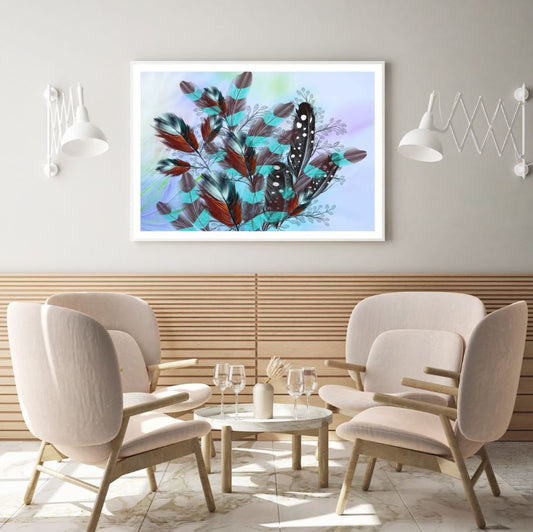 Colorful Feathers Abstract Design Home Decor Premium Quality Poster Print Choose Your Sizes