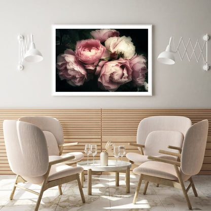 Pink Peonies Closeup Photograph Home Decor Premium Quality Poster Print Choose Your Sizes