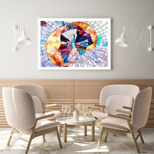 Colorful Faces Abstract Design Home Decor Premium Quality Poster Print Choose Your Sizes