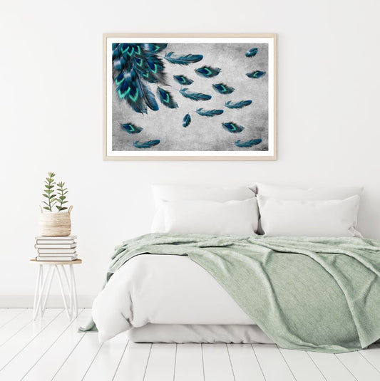 Colorful Feathers Abstract Design Home Decor Premium Quality Poster Print Choose Your Sizes