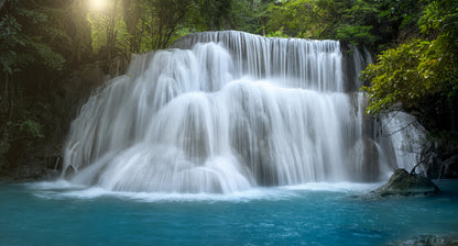 Waterfall in Deep Forest Photograph Print 100% Australian Made