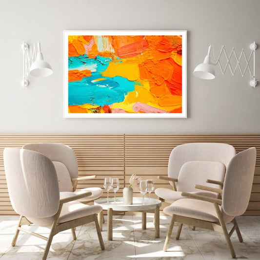 Multicolor Oil Paint Abstract Art Home Decor Premium Quality Poster Print Choose Your Sizes
