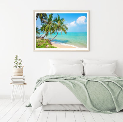 Palm Trees & Sea Scenery View Home Decor Premium Quality Poster Print Choose Your Sizes