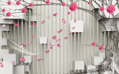 Floral Tree 3 D Wall Art Print 100% Australian Made