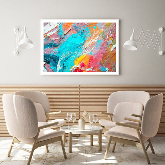 Multicolor Oil Paint Abstract Art Home Decor Premium Quality Poster Print Choose Your Sizes