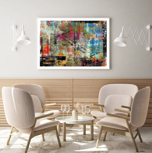 Multicolor Oil Paint Abstract Art Home Decor Premium Quality Poster Print Choose Your Sizes