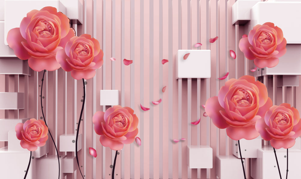 Floral 3 D Design Print 100% Australian Made