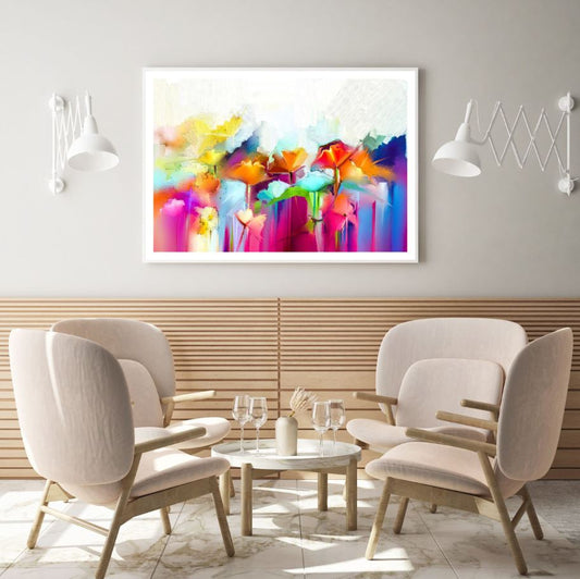 Multicolor Oil Paint Abstract Art Home Decor Premium Quality Poster Print Choose Your Sizes