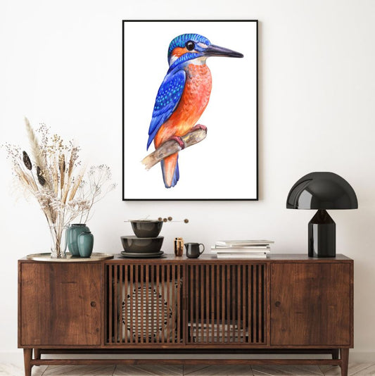 Colorful Bird Watercolor Painting Home Decor Premium Quality Poster Print Choose Your Sizes