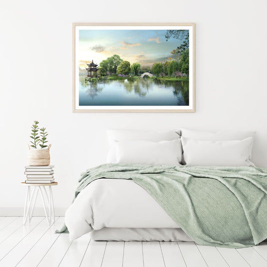 Lake & Forest Scenery Photograph Home Decor Premium Quality Poster Print Choose Your Sizes