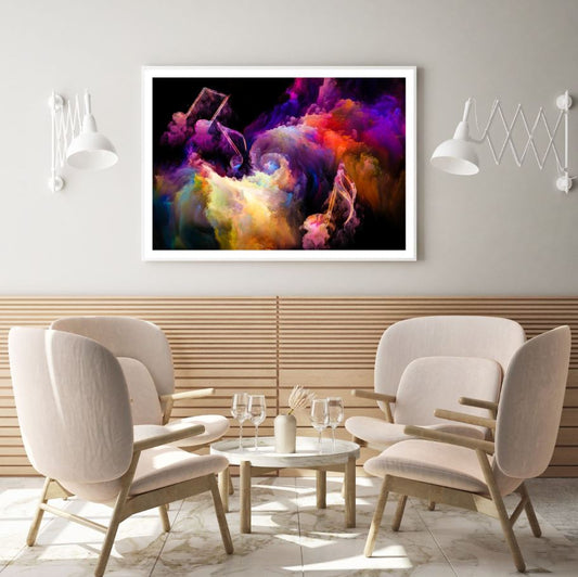 Colorful Music Notes Cloud Design Home Decor Premium Quality Poster Print Choose Your Sizes
