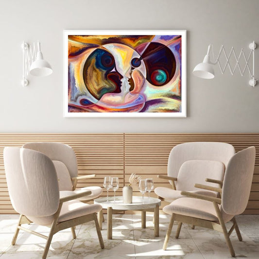 Colorful Faces Abstract Design Home Decor Premium Quality Poster Print Choose Your Sizes