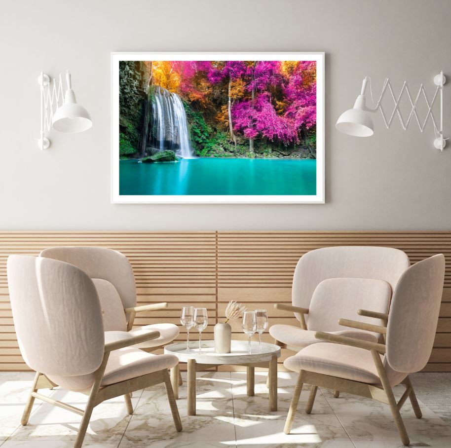 Stunning Waterfall Photograph Home Decor Premium Quality Poster Print Choose Your Sizes