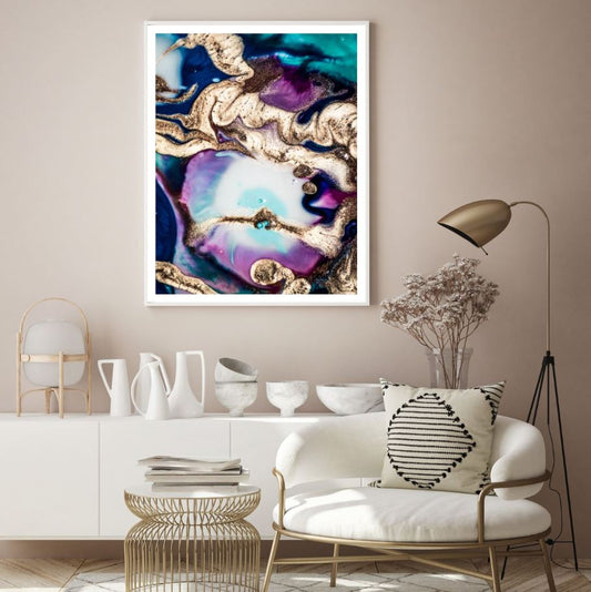 Colorful Abstract Granite Design Home Decor Premium Quality Poster Print Choose Your Sizes