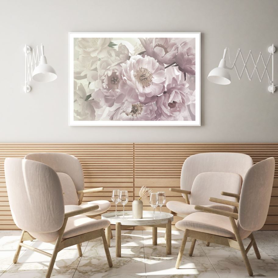 Peony Flower Closeup Photograph Home Decor Premium Quality Poster Print Choose Your Sizes