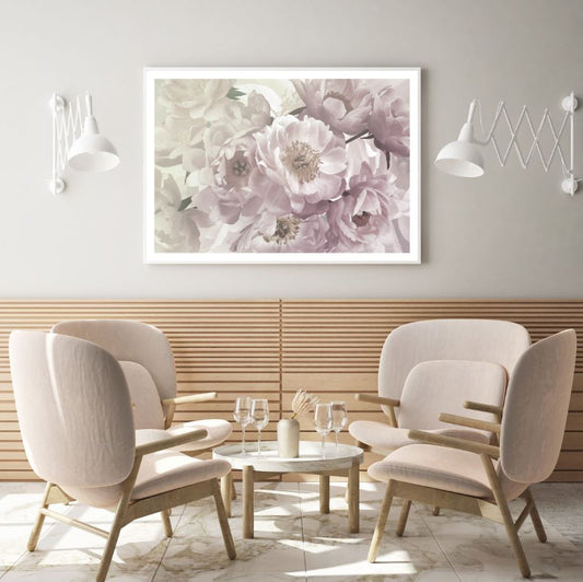 Peony Flower Closeup Photograph Home Decor Premium Quality Poster Print Choose Your Sizes